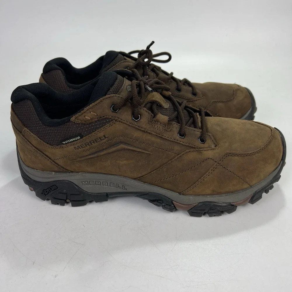 Merrell Size 12 Wide Men's Moab Adventure Lace Waterproof Hiking Shoes Trekking